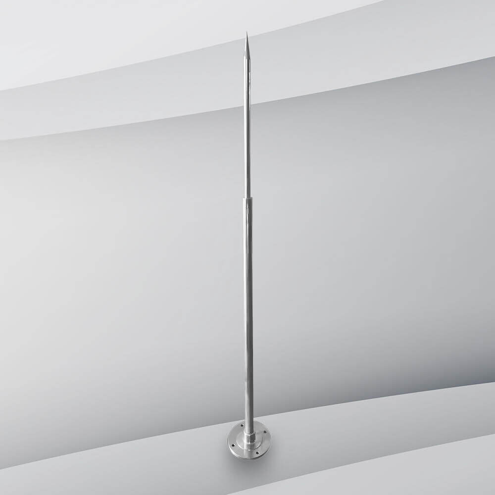 TPKA conventional Franklin lightning rod 450mm stainless steel IEC 62305-3