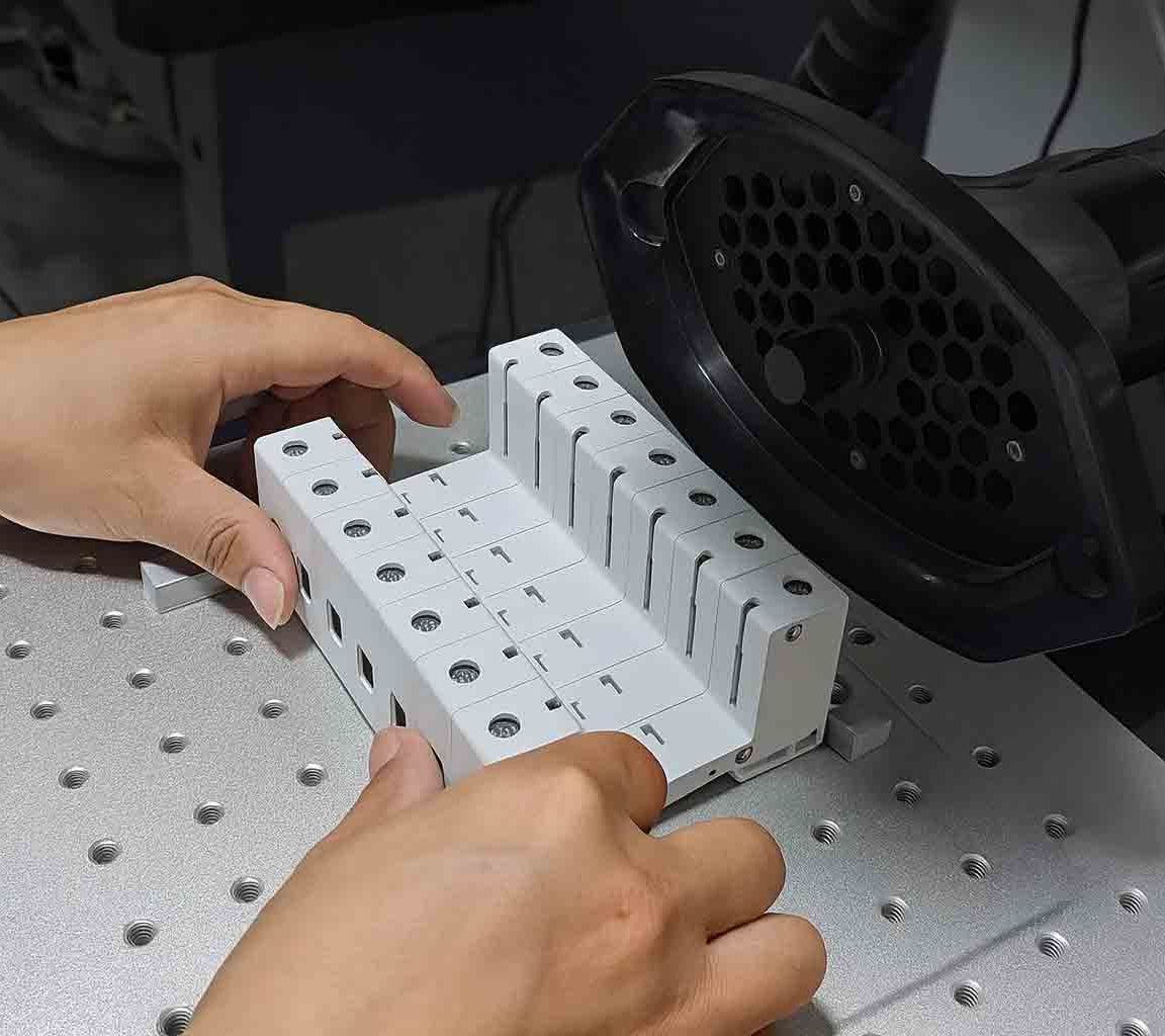 TrilPeak SPD laser marking production line for OEM surge protective device manufacturing