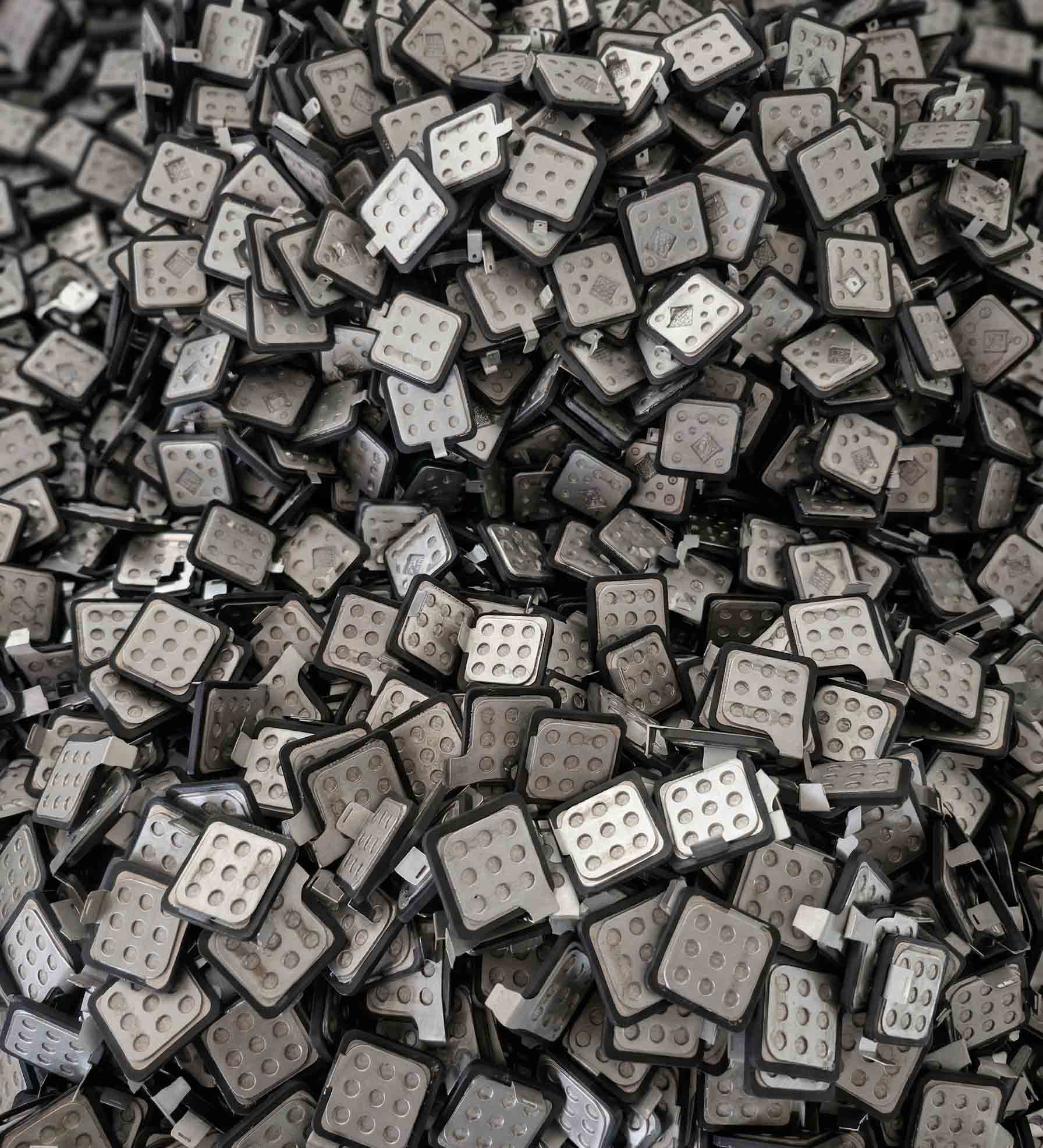 TrilPeak finished MOV chips — 100% tested, ready for SPD production line