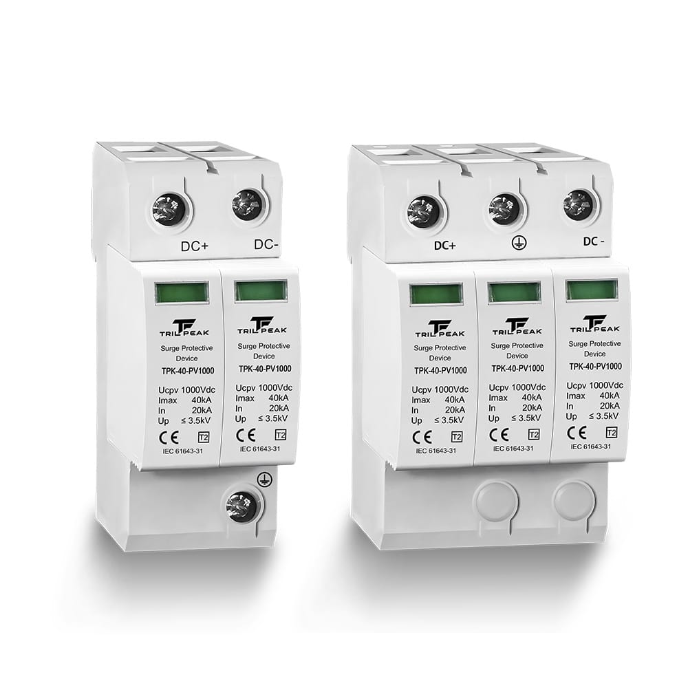 TPK-40-PV Type 2 DC surge protector 40kA IEC 61643-31 solar PV 600V 1000V 1500V wholesale