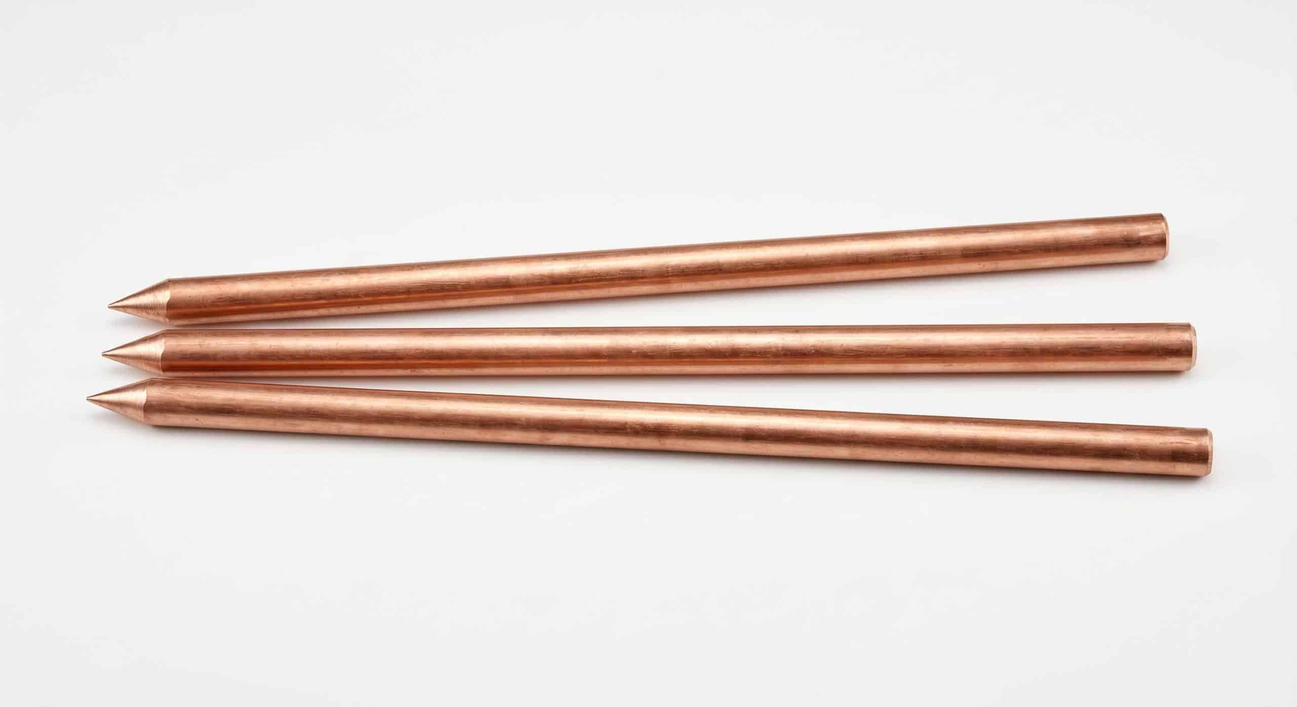 Copper-bonded earth rods IEC 62305-3 grounding accessories EN 50164-2