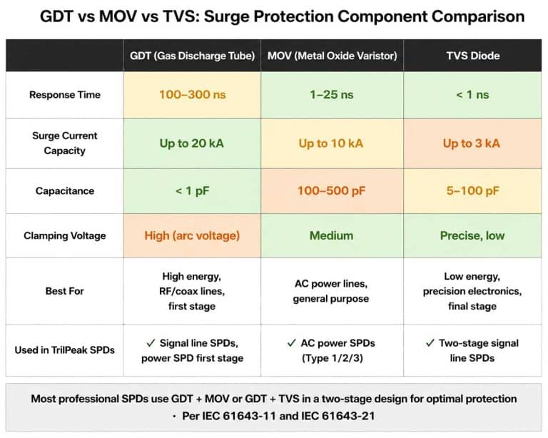 Gas Discharge Tube (GDT): SPD Selection Guide 2026